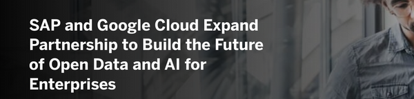 SAP & Google Cloud - Introducing a NEW comprehensive open data offering